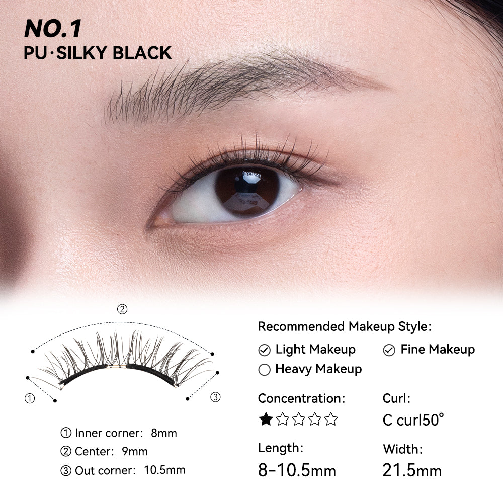 WOSADO Reusable Magnetic Snap-On Eyelashes