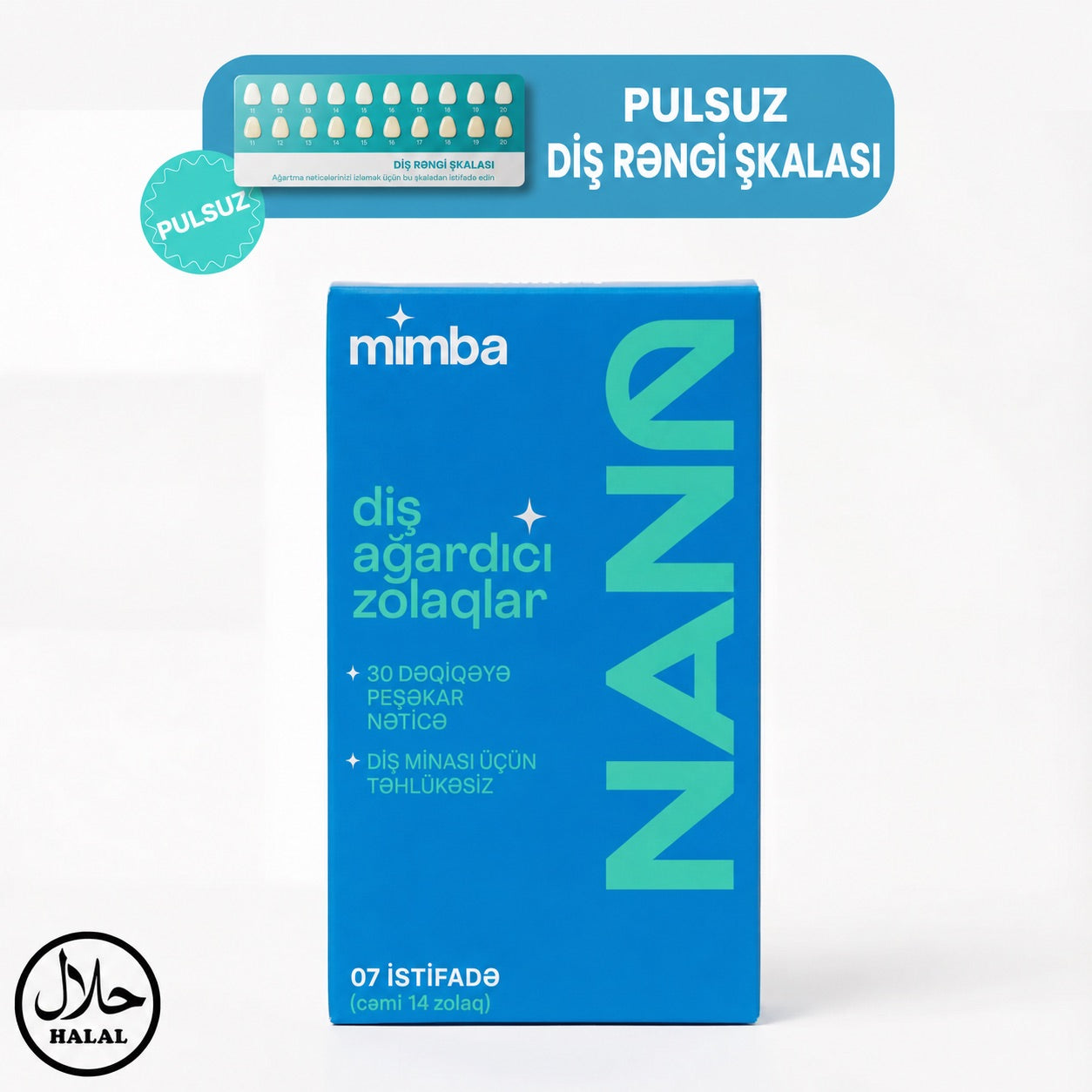 Mimba Diş Ağardıcı Stripları - ABŞ-da hazırlanmış formula 🇺🇸